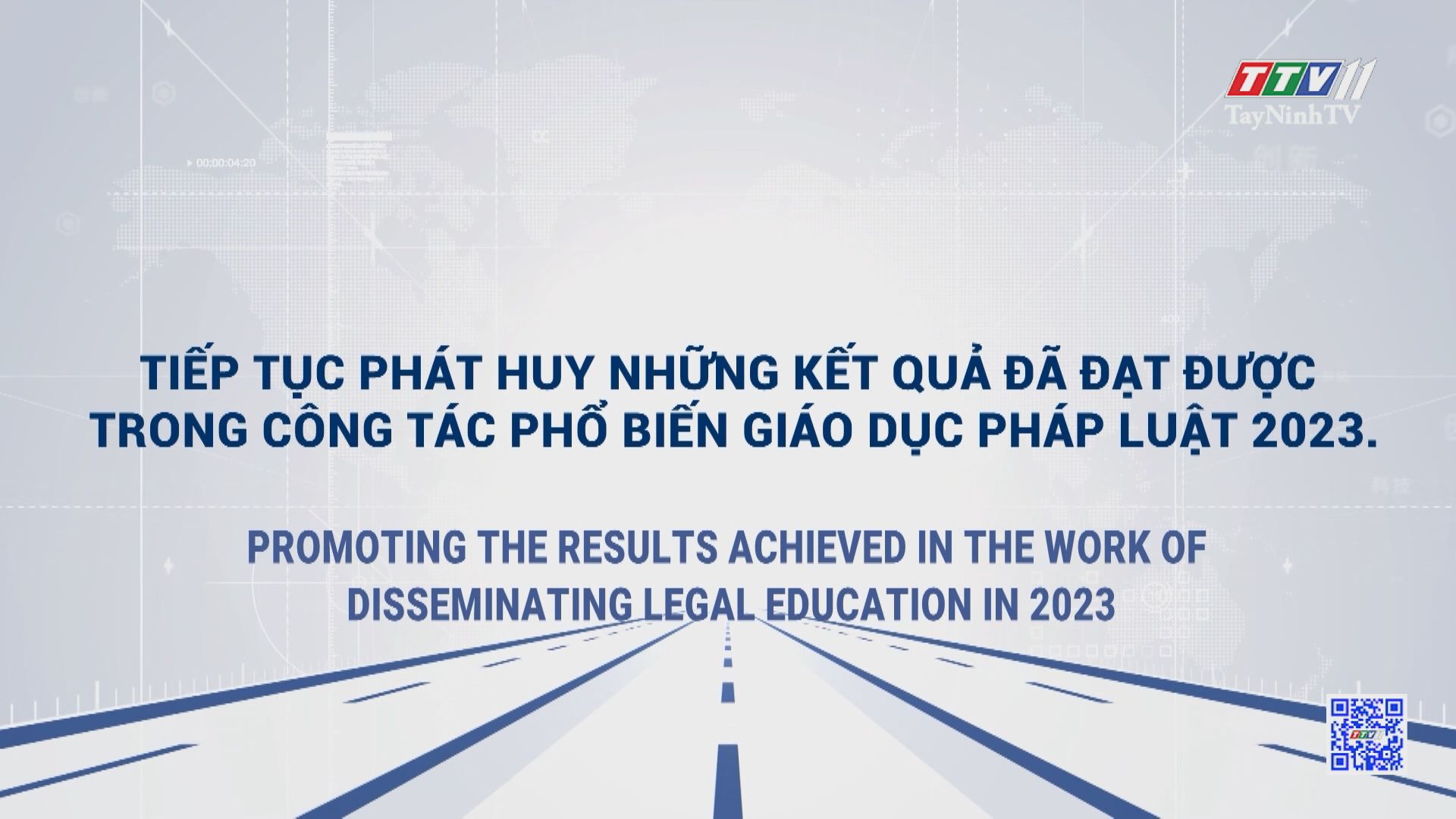 Promoting the results achieved in the work of disseminating legal education in 2023 | POLICY COMMUNICATION | TayNinhTVToday